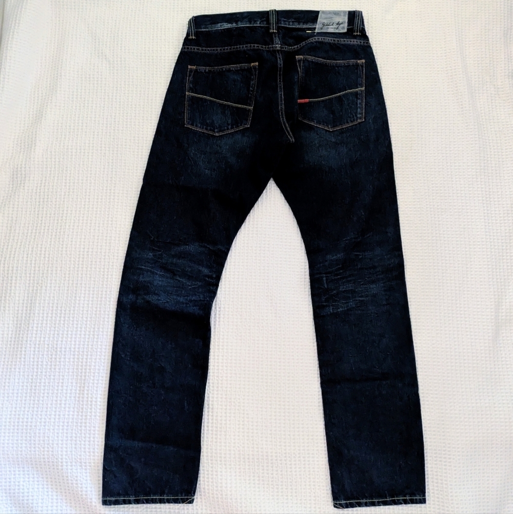 Gilded Age Men's Jeans Size 31 Morrison Slim Dark Work Wash Made In Italy NWT - Picture 5 of 7